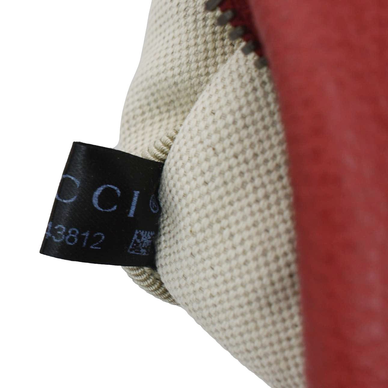 GUCCI Print Small Leather Belt Bag Red 527792