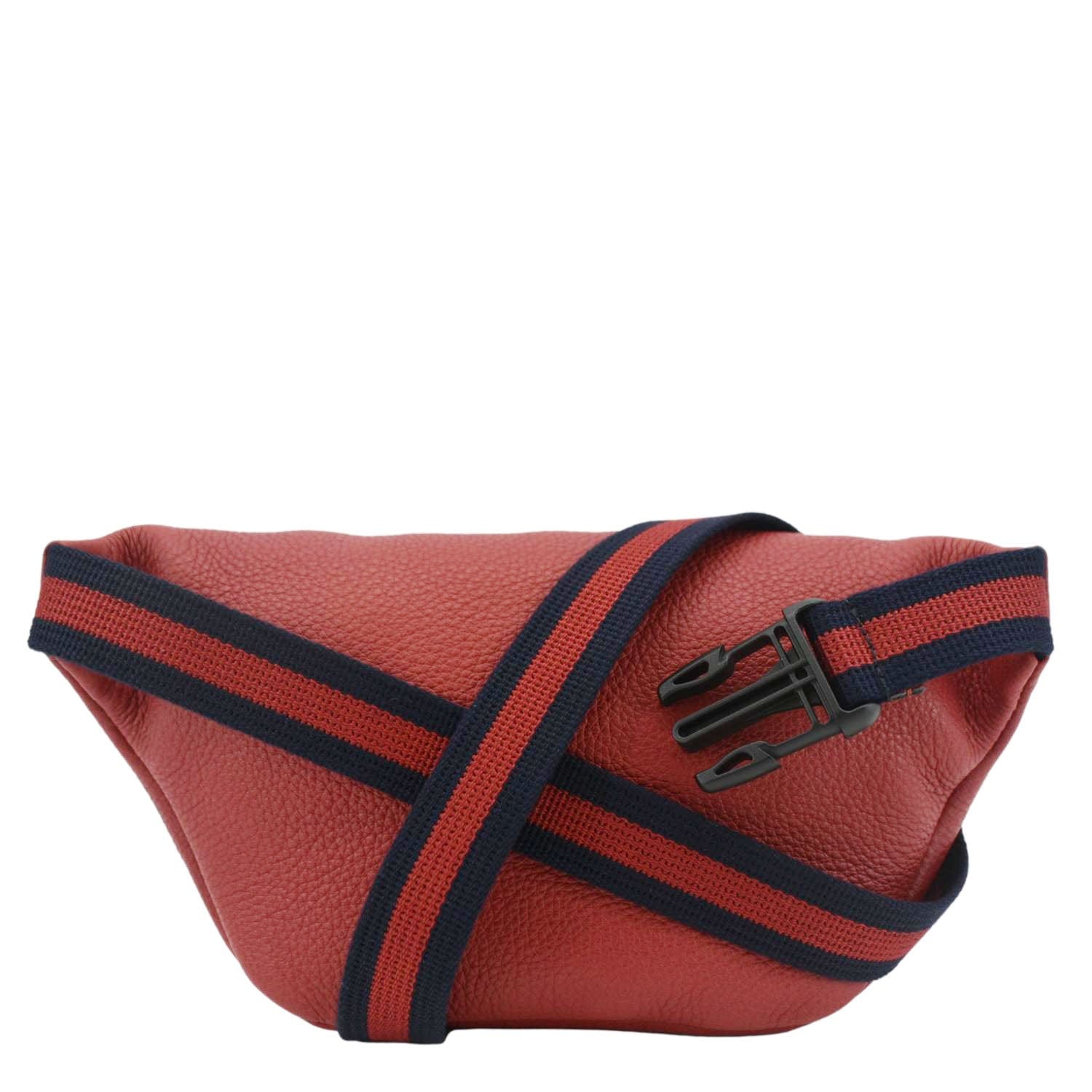GUCCI Print Small Leather Belt Bag Red 527792