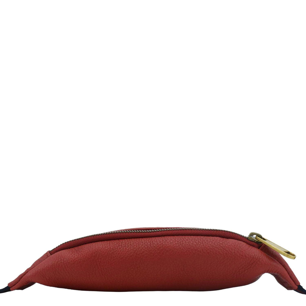 GUCCI Print Small Leather Belt Bag Red 527792