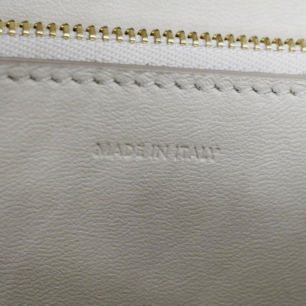 CELINE Classic Box Medium Leather Flap Shoulder Bag Greige