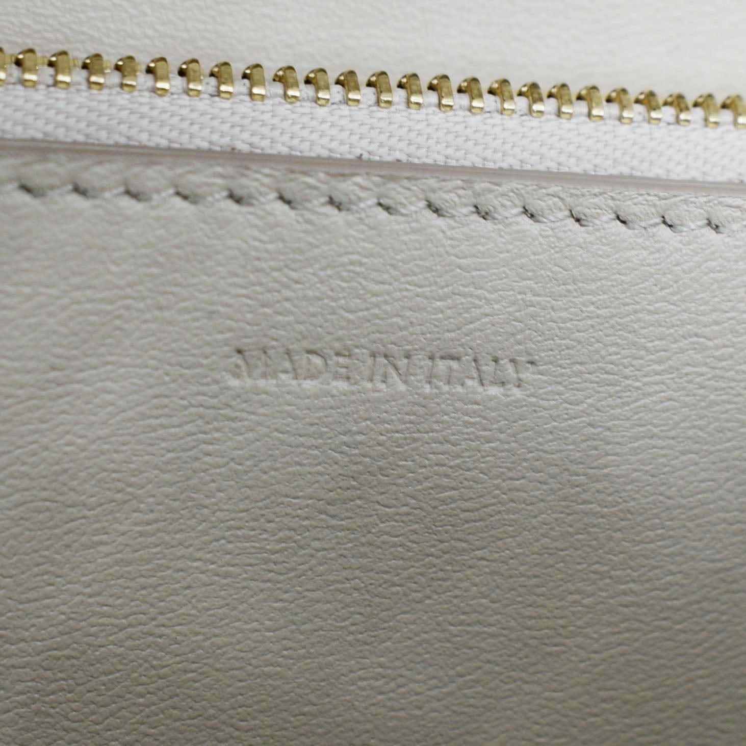 CELINE Classic Box Medium Leather Flap Shoulder Bag Greige