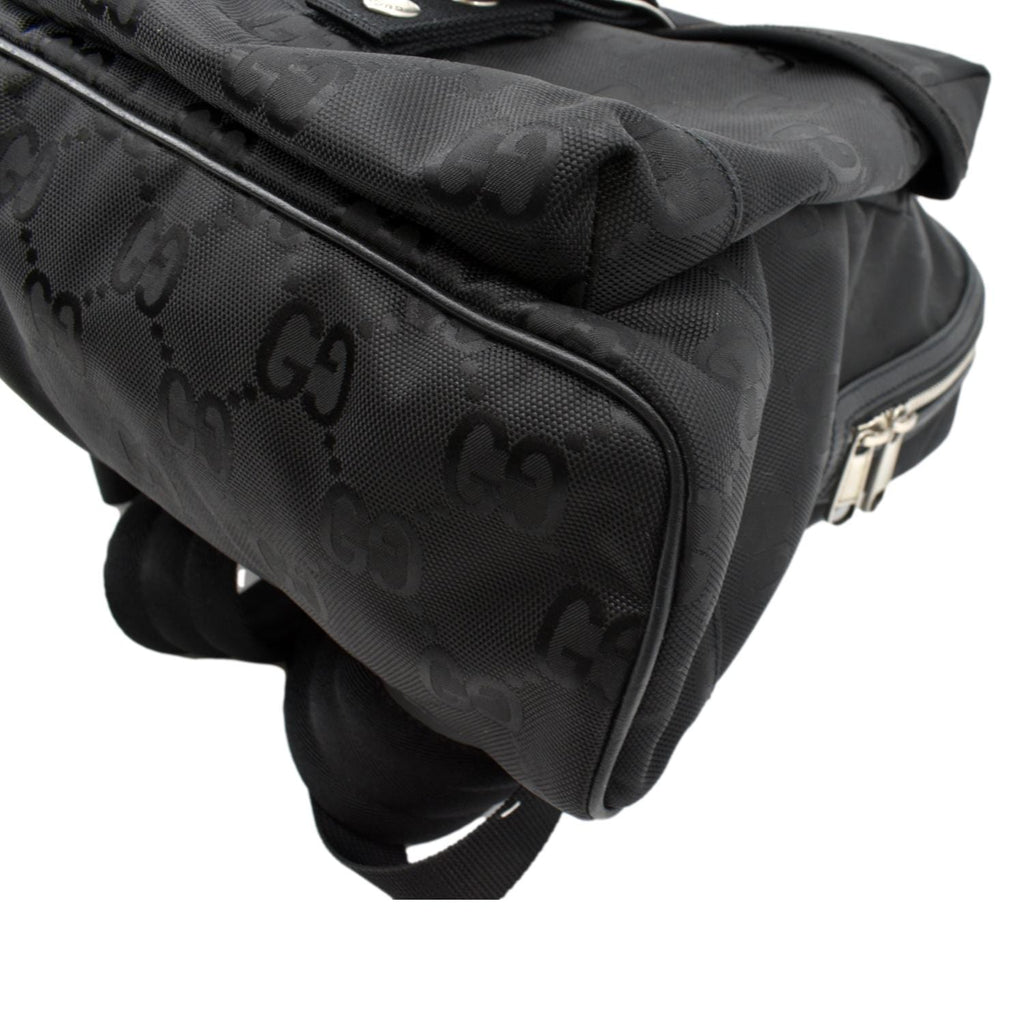 GUCCI Off The Grid GG Nylon Backpack Bag Black 644992