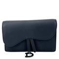 CHRISTIAN DIOR Saddle Ultra Matte Calfskin Leather Belt Pouch Black