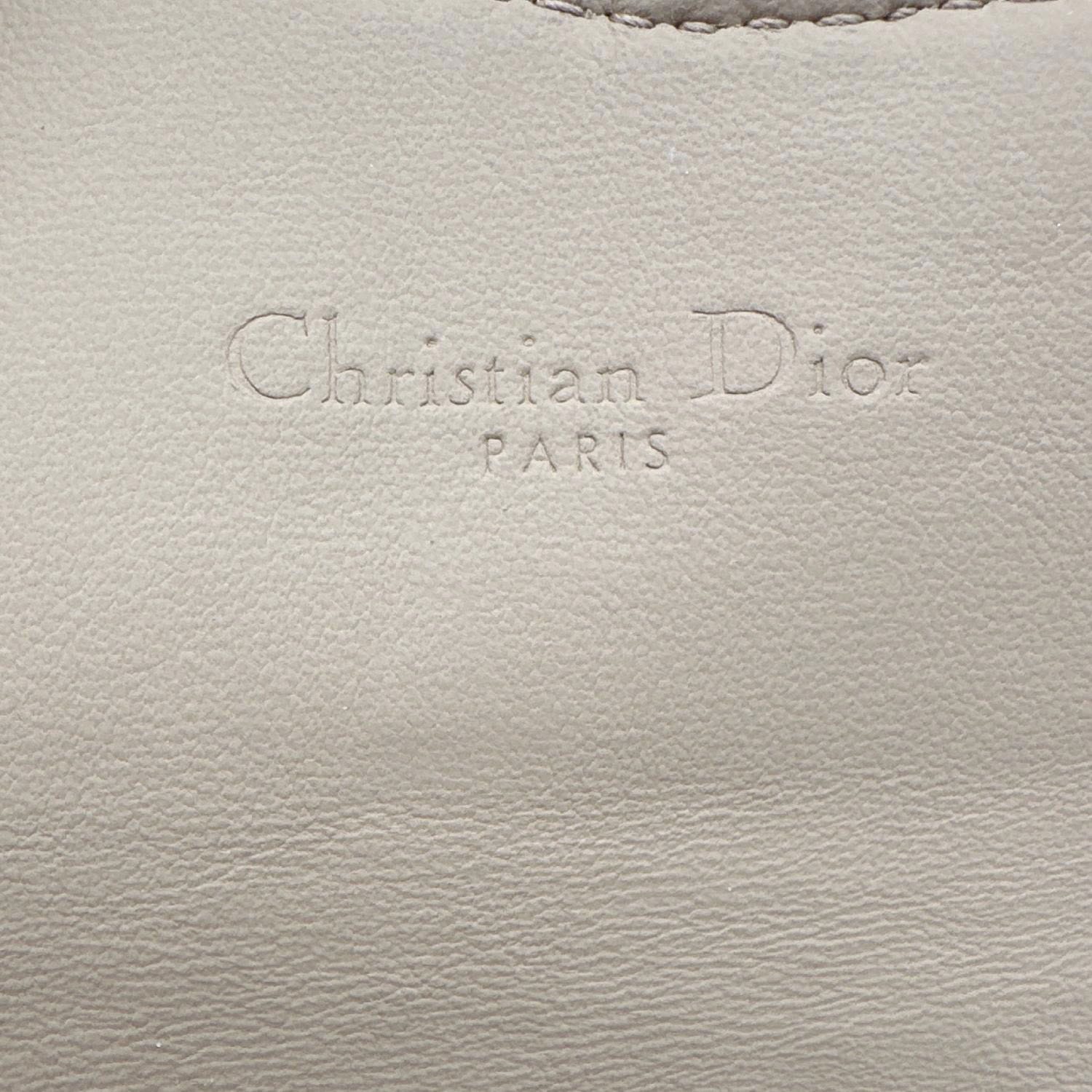 CHRISTIAN DIOR Nano Saddle Ultra Matte Calfskin Leather Chain Pouch Pink