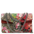GUCCI Dionysus Super Mini Blooms GG Supreme Canvas Crossbody Bag Beige 476432