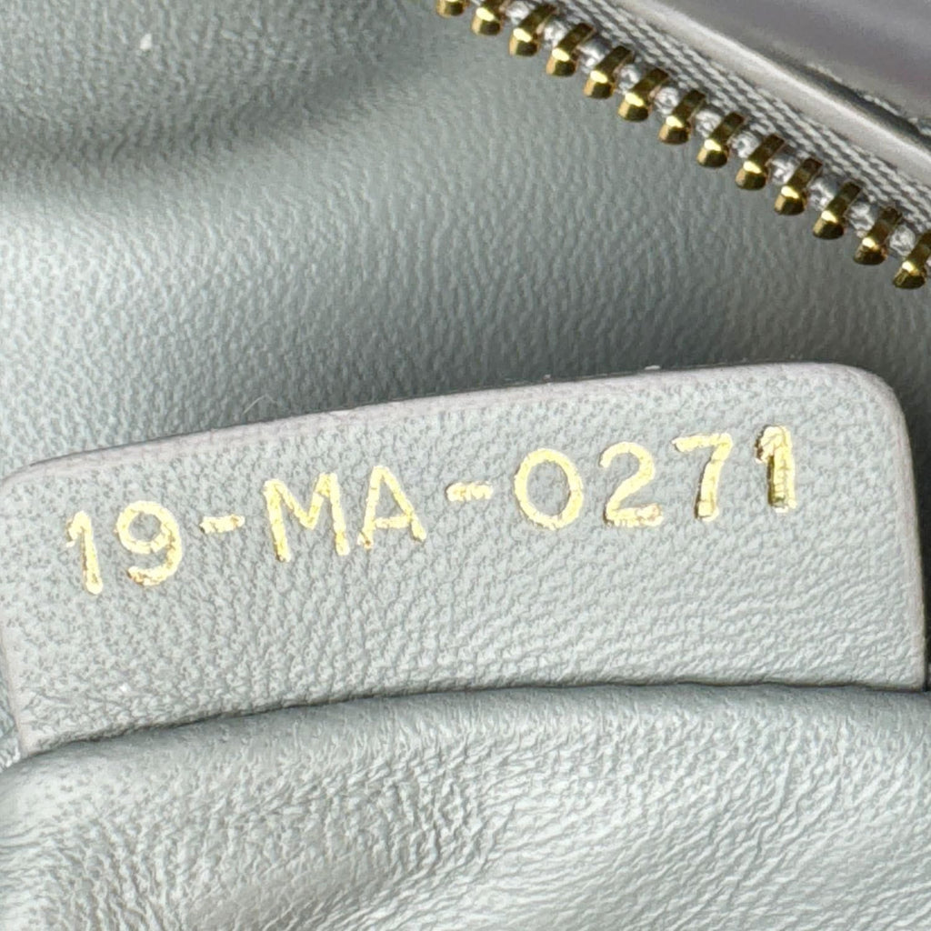 CHRISTIAN DIOR 30 Montaigne Flap Gradient Leather Crossbody Bag Grey