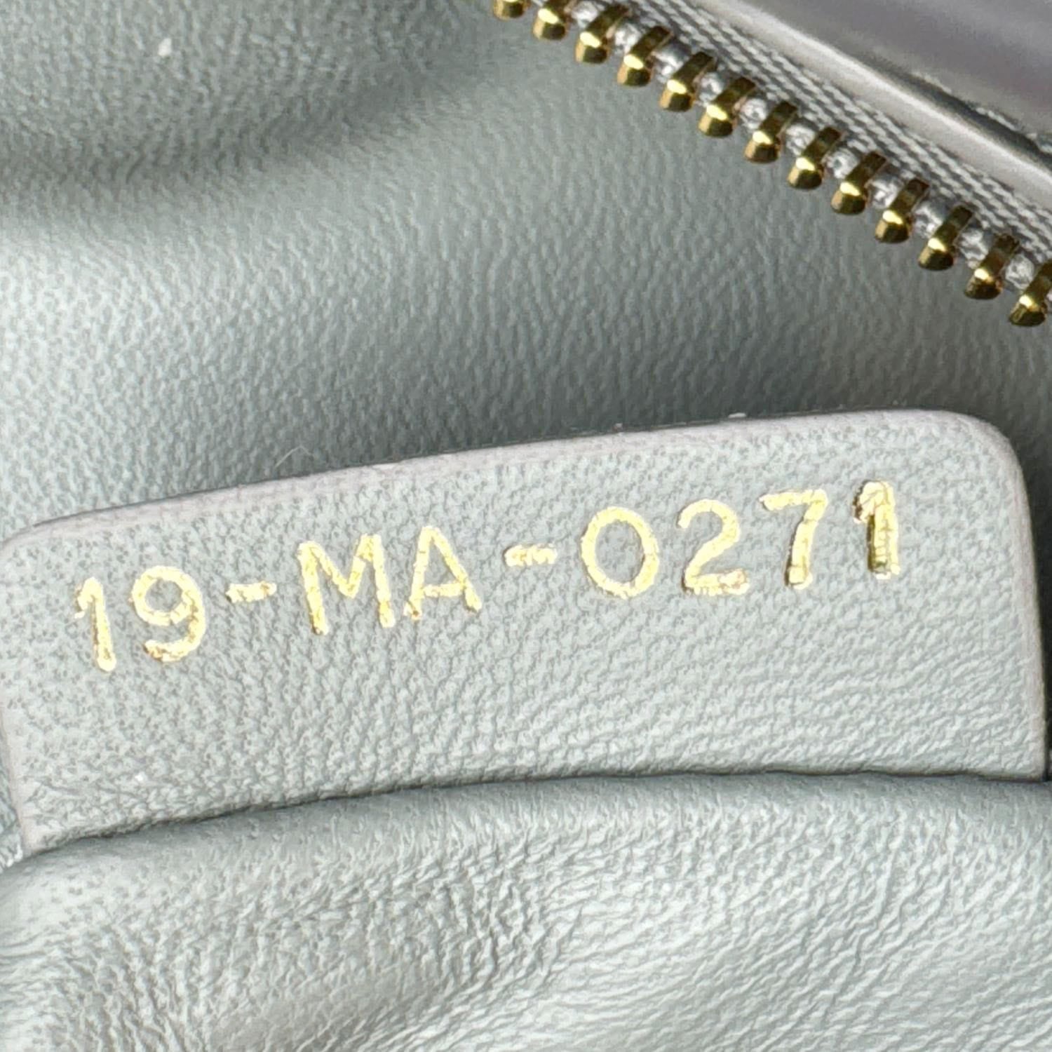 CHRISTIAN DIOR 30 Montaigne Flap Gradient Leather Crossbody Bag Grey