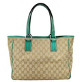 GUCCI GG Canvas Tote Bag Beige 113017