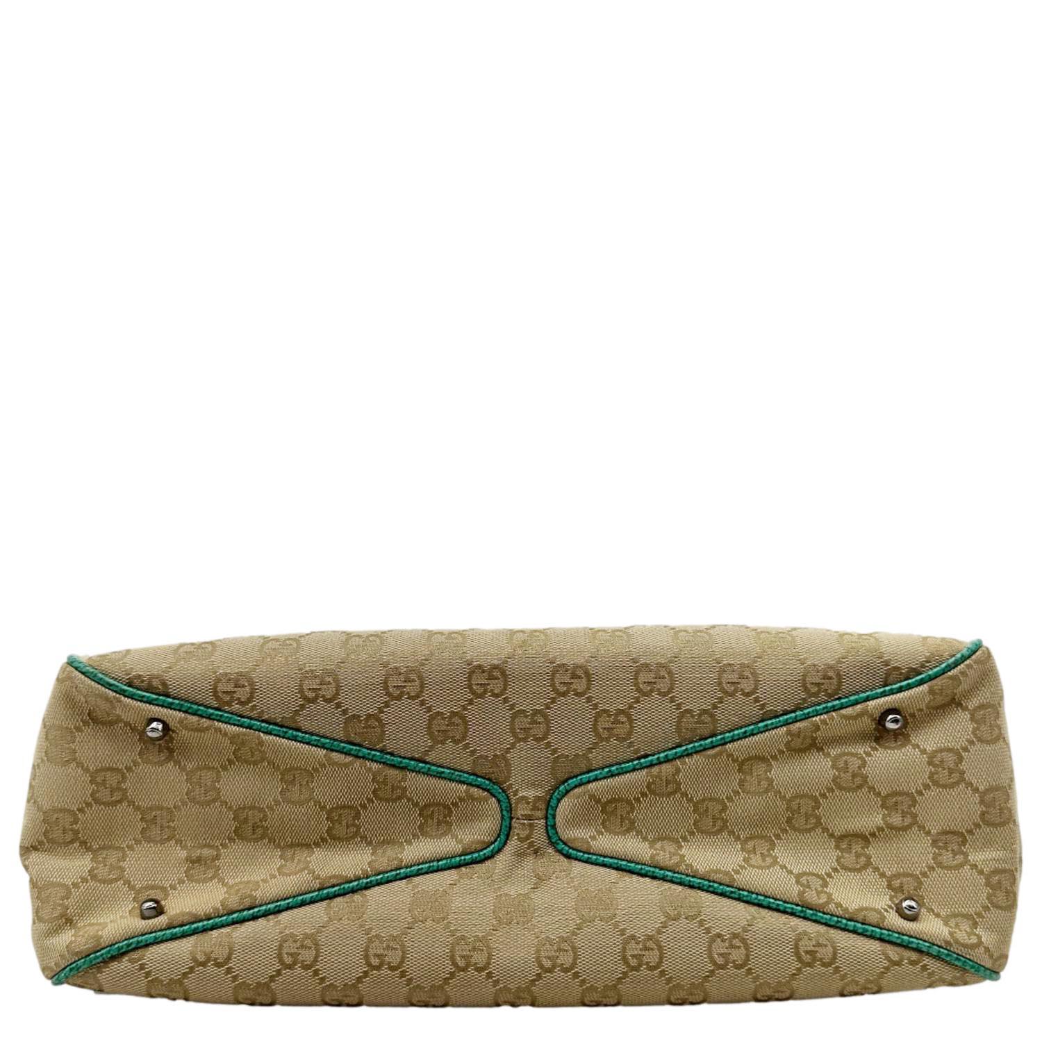 GUCCI GG Canvas Tote Bag Beige 113017
