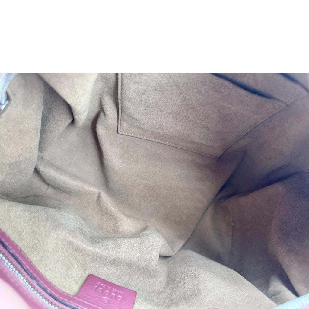 GUCCI GG Supreme Blooms Top Handle Boston Bag Beige 409529