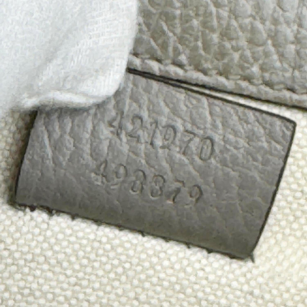 GUCCI Dionysus Mini Leather Crossbody Bag Gray 421970