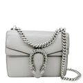 GUCCI Dionysus Mini Leather Crossbody Bag Gray 421970