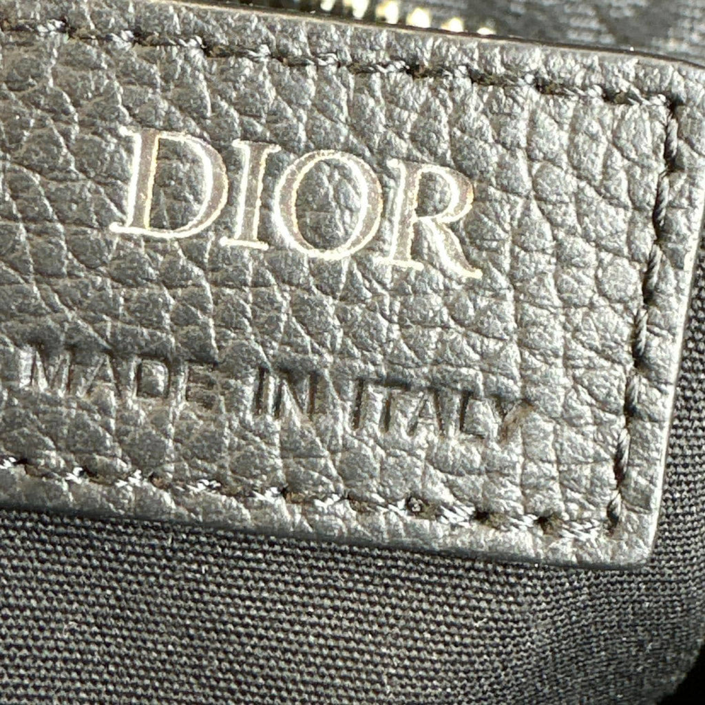 CHRISTIAN DIOR Saddle Oblique Jacquard Crossbody Bag Black