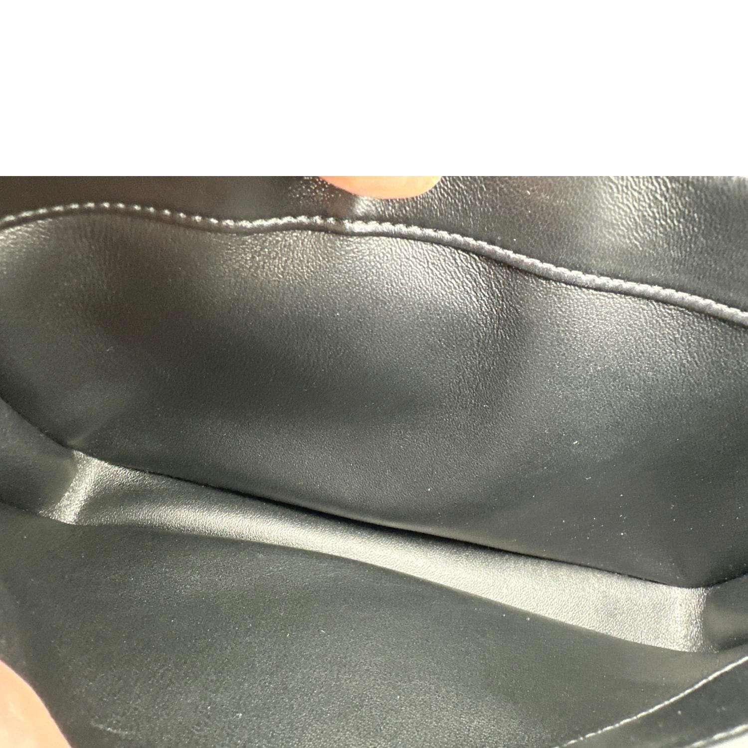 CHANEL Trendy CC Medium Chevron Leather Top Handle Shoulder Bag Black