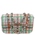 CHANEL Classic Rectangular Flap Mini Leather Crossbody Bag White
