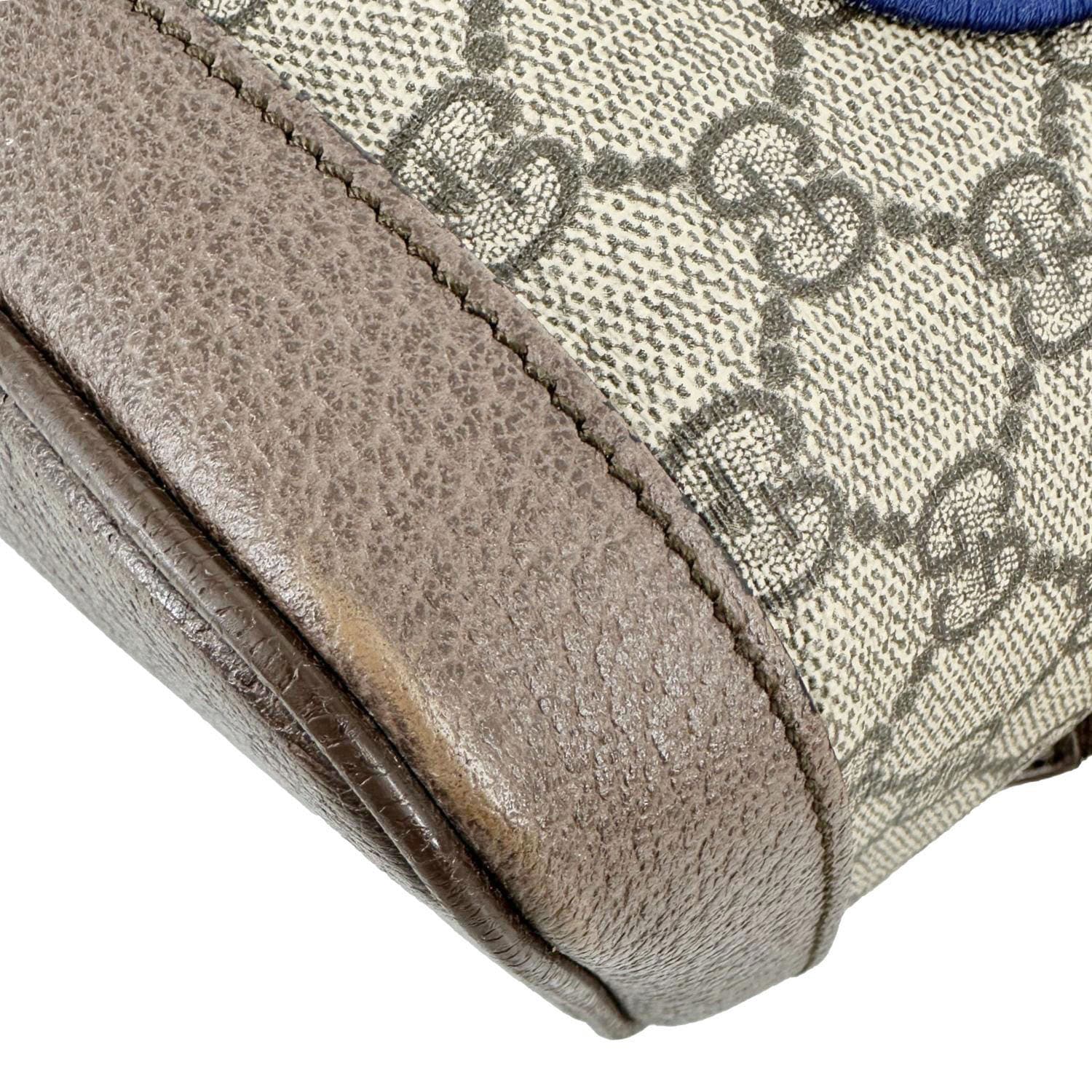 GUCCI x Disney Ophidia Dome Web GG Supreme Three Little Pigs Canvas Backpack Beige