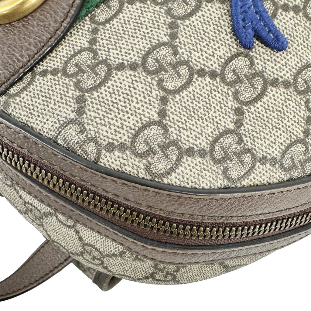 GUCCI x Disney Ophidia Dome Web GG Supreme Three Little Pigs Canvas Backpack Beige