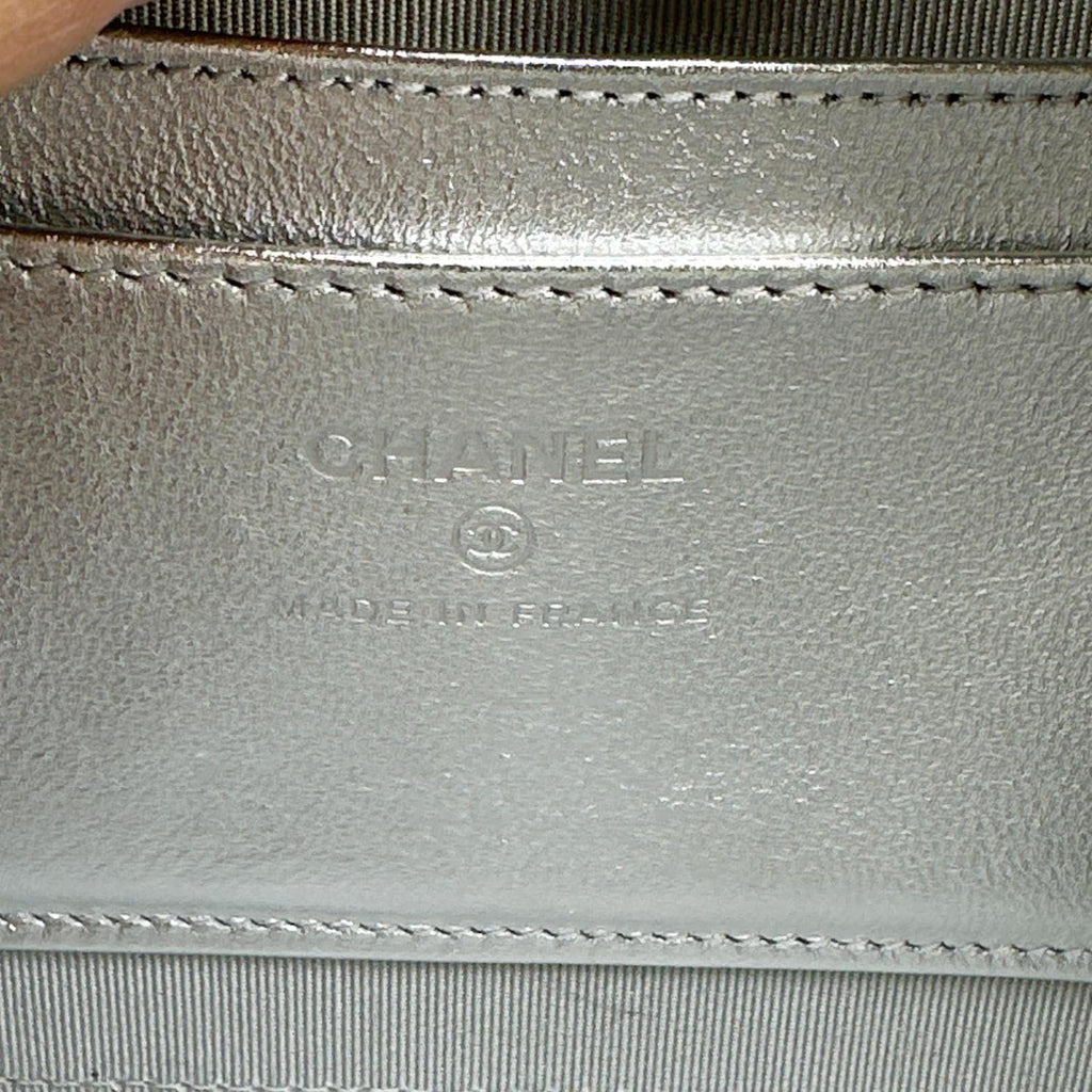 CHANEL Quilted Calfskin Gradient Metallic Leather Camera Bag Multicolor