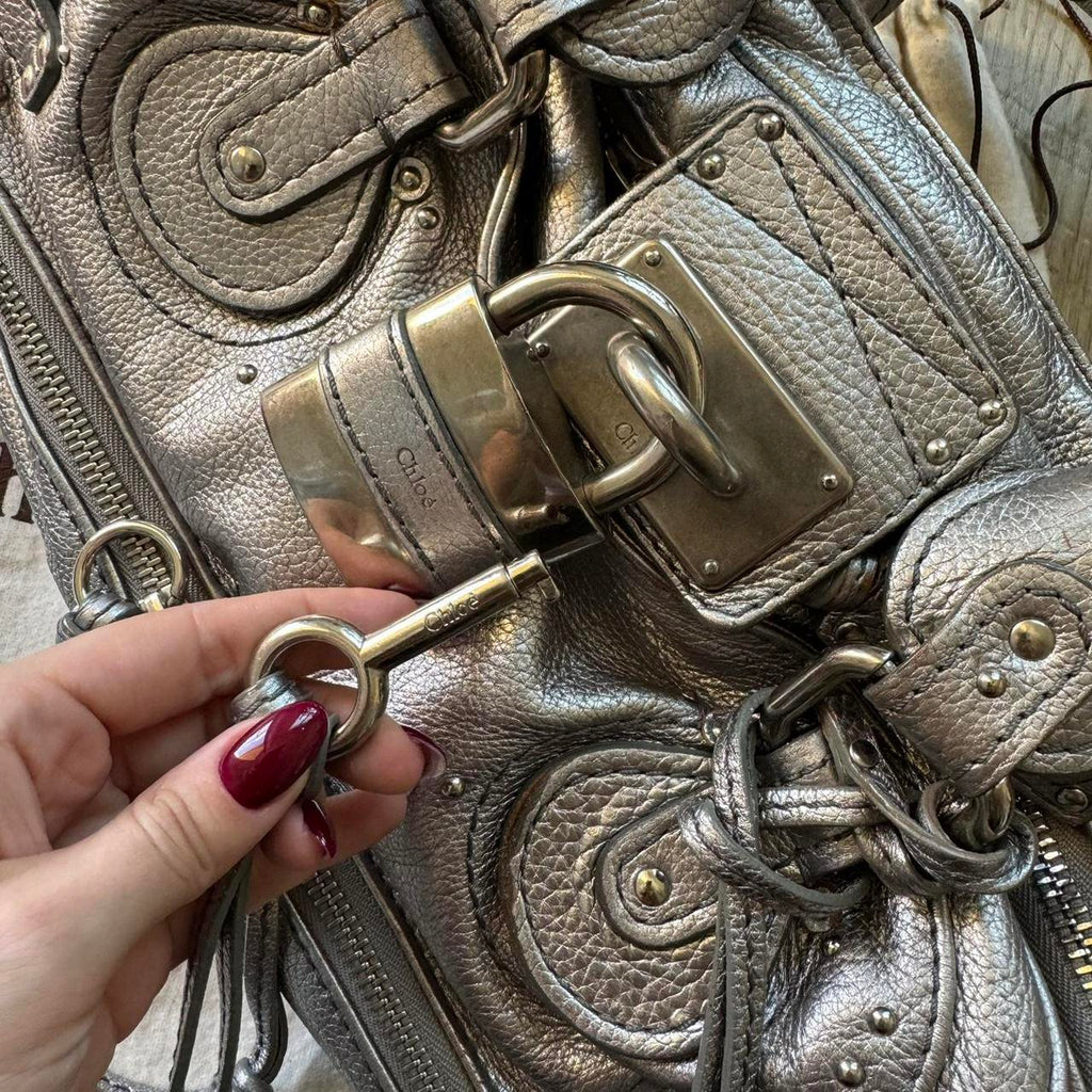 🔥 Authentic silver Chloe paddington bag Pre-owned 🔥