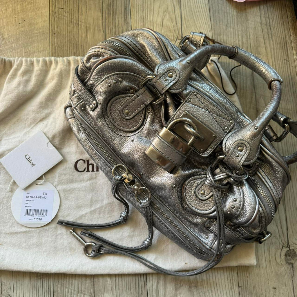 🔥 Authentic silver Chloe paddington bag Pre-owned 🔥