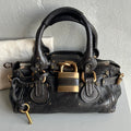 🔥 Authentic Iconic CHLOE Paddington Bag khaki / Black leather Pre-owned 🔥