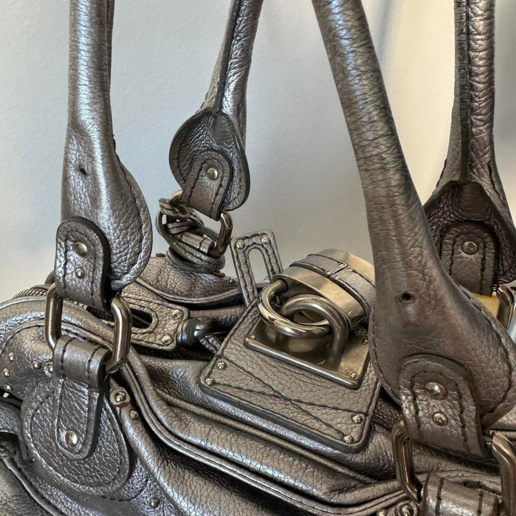 🔥 Authentic silver Chloe paddington bag Pre-owned 🔥