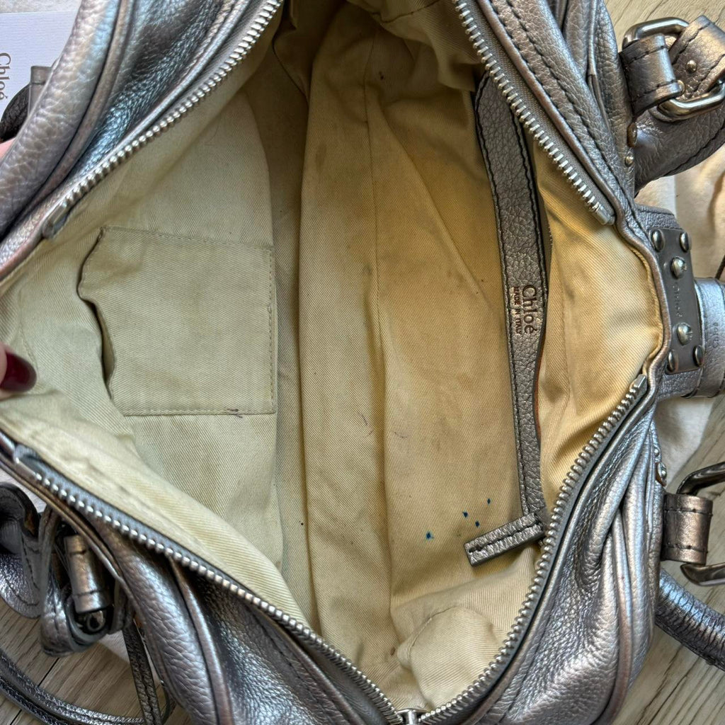 🔥 Authentic silver Chloe paddington bag Pre-owned 🔥