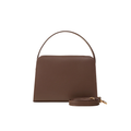Brown Structured Shoulder Handbag