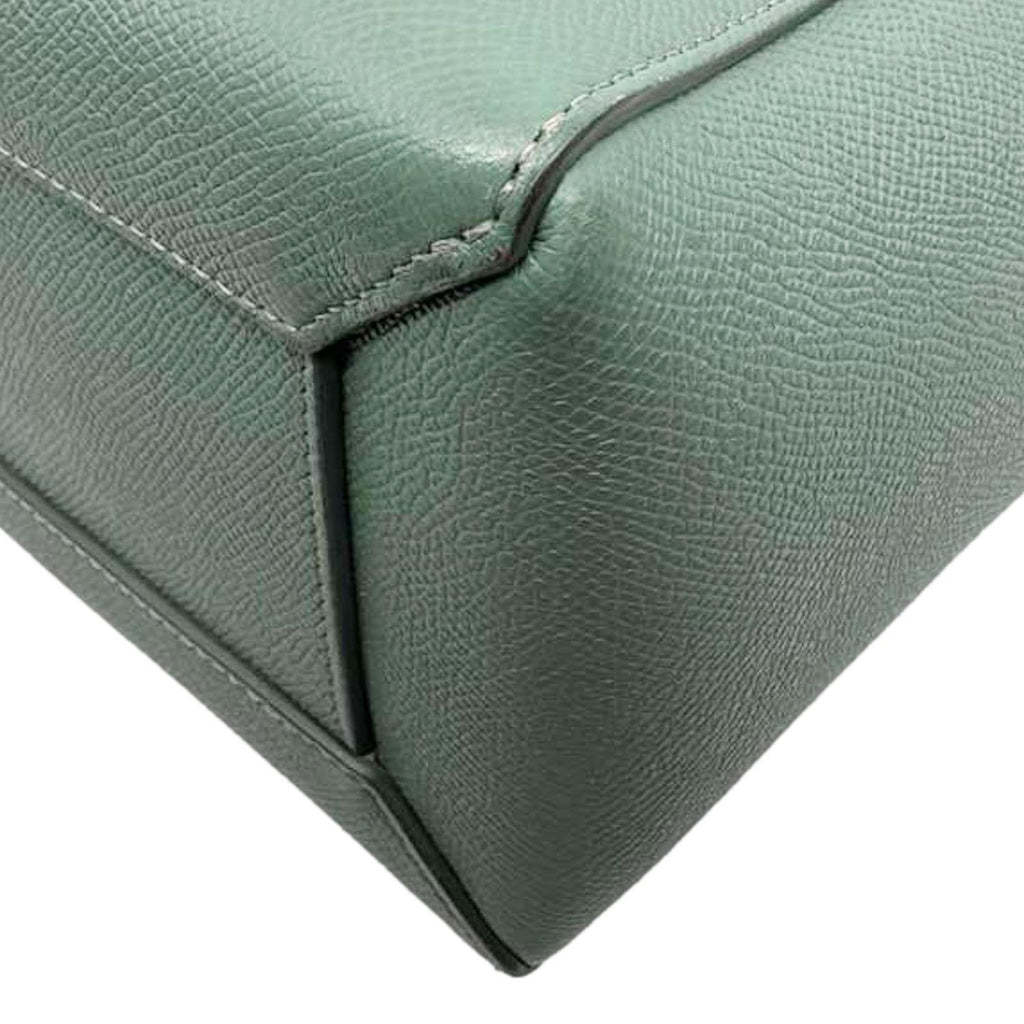 CELINE Micro Belt Grained Leather Shoulder Bag Light Green