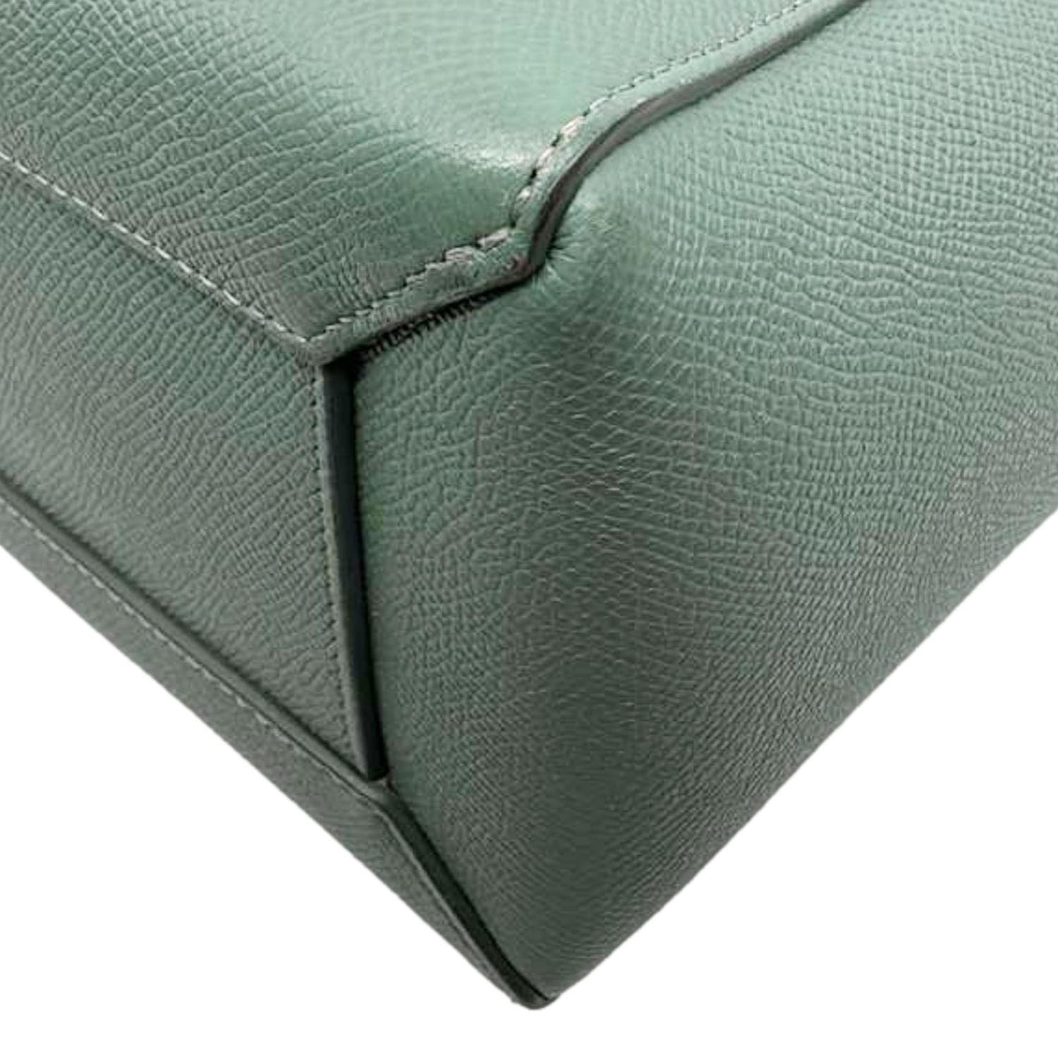 CELINE Micro Belt Grained Leather Shoulder Bag Light Green