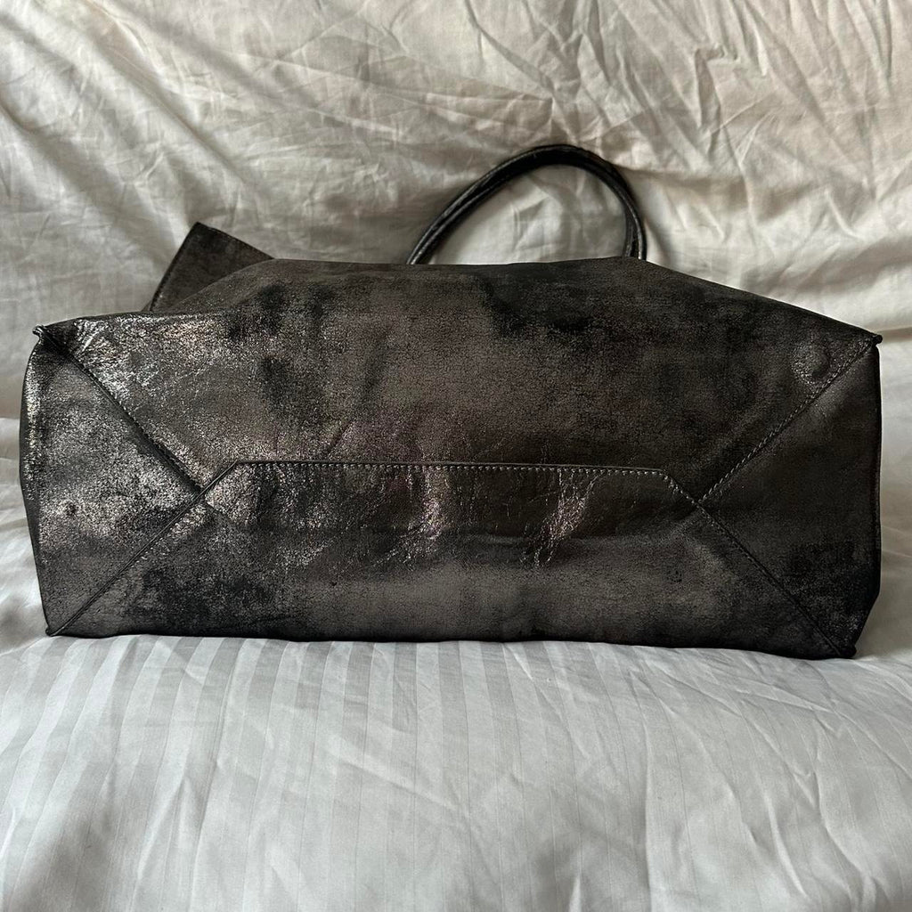 🔥 Authentic METALLIC BALENCIAGA PAPIER BAG Pre-owned 🔥