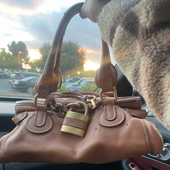 👜Authentic Chloé Paddington – Small Designer Handbag 🗝️✨