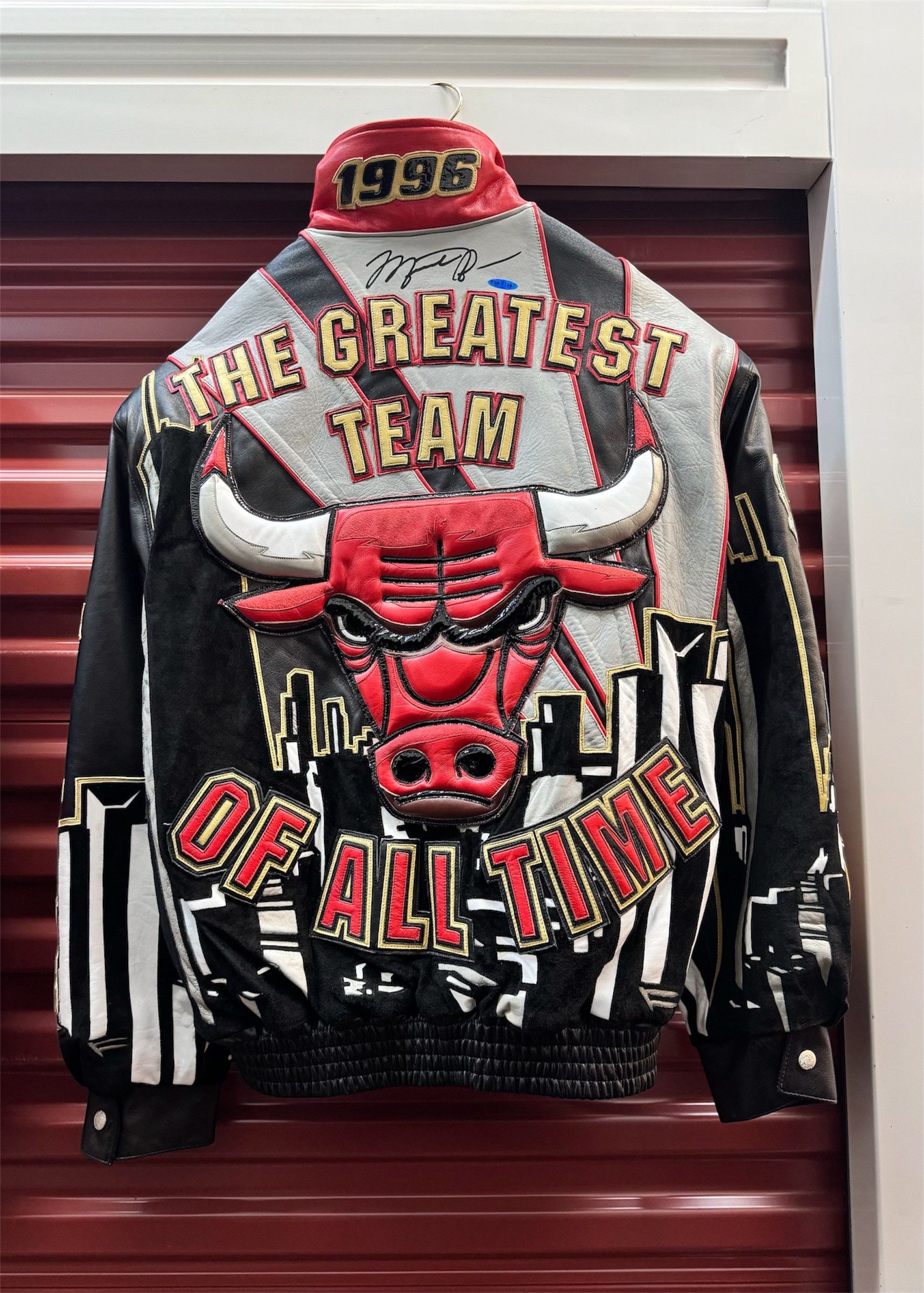 Jeff Hamilton *1996 GTOAT CHICAGO BULLS* Leather Jacket