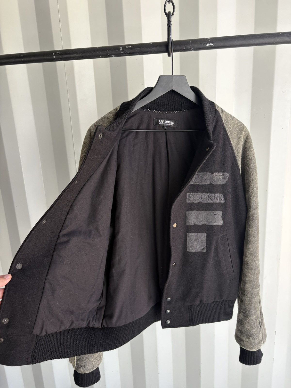 Raf Simons AW2002-2003 “Virginia Creeper” Varsity Jacket