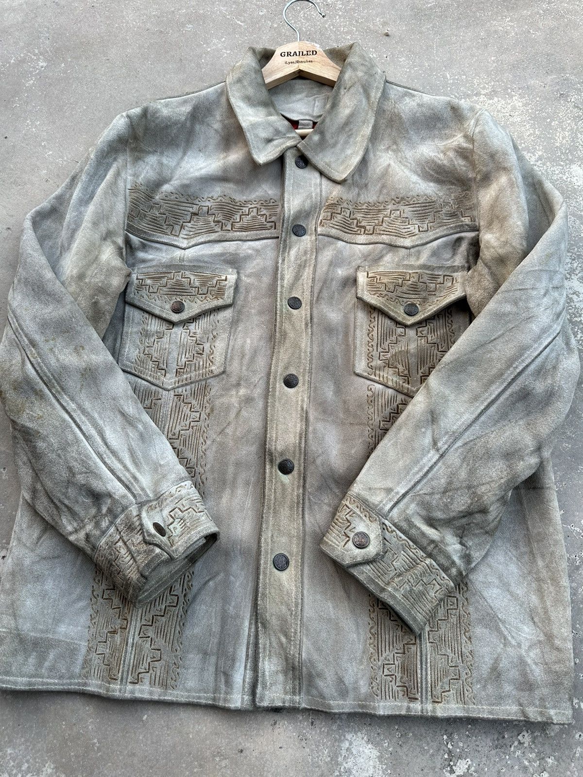 70’s Vintage Suede Leather American Heritage Native Jacket