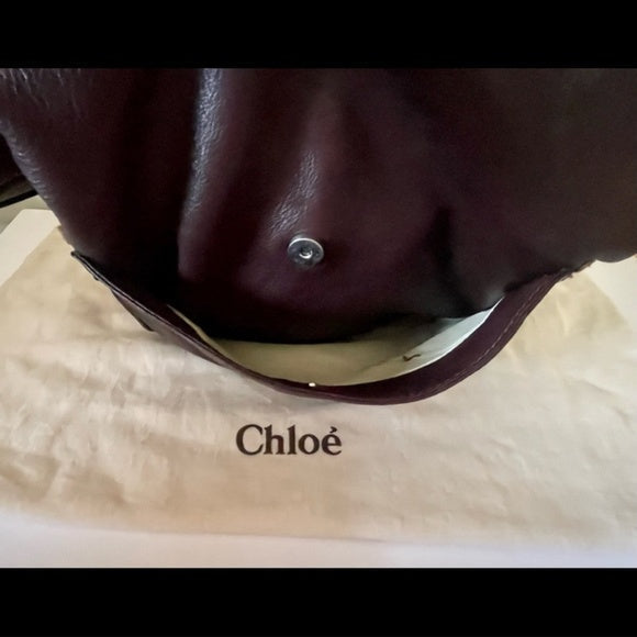 💯 Authentic Chloé Reddish Brown Genuine Leather Paddington Handbag – Like New 👜✨