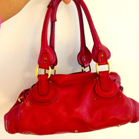 👜 Authentic Chloé Padlock Purse Bag – Normal Wear, Genuine Leather 🗝️✨