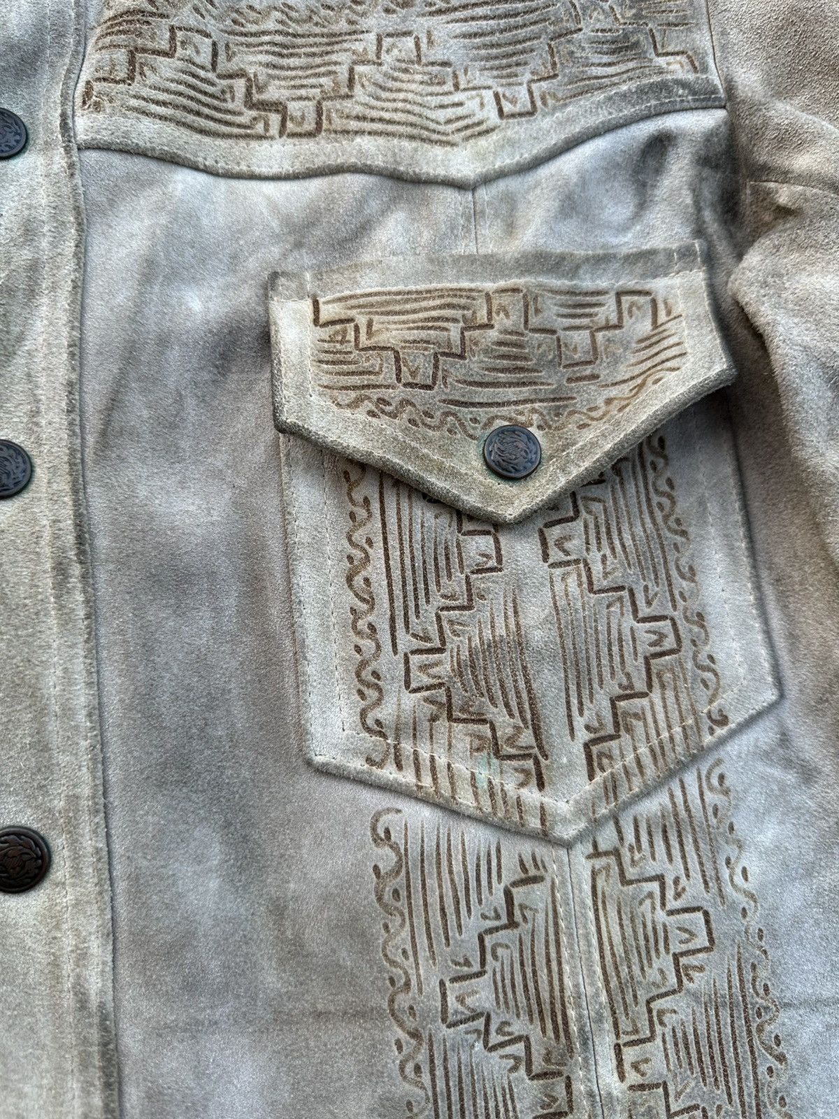 70’s Vintage Suede Leather American Heritage Native Jacket