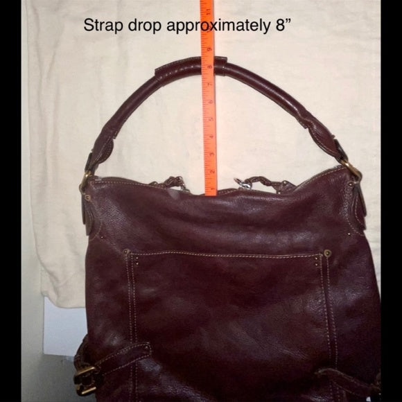 💯 Authentic Chloé Reddish Brown Genuine Leather Paddington Handbag – Like New 👜✨