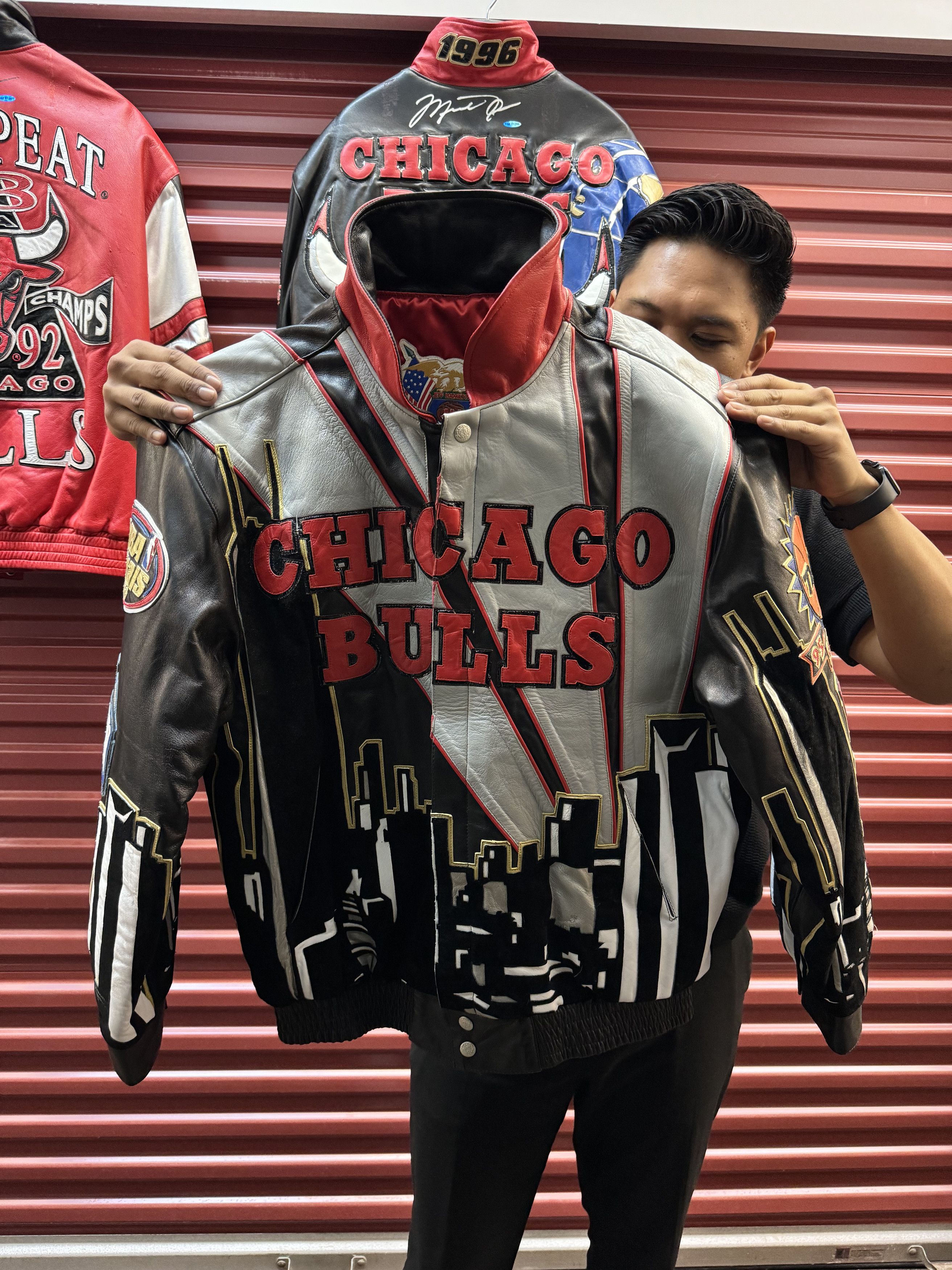 Jeff Hamilton *1996 GTOAT CHICAGO BULLS* Leather Jacket