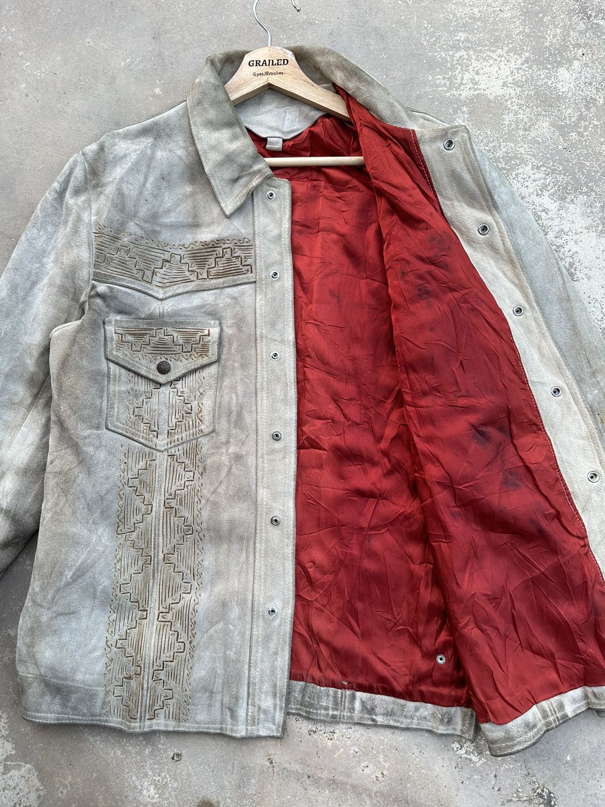 70’s Vintage Suede Leather American Heritage Native Jacket